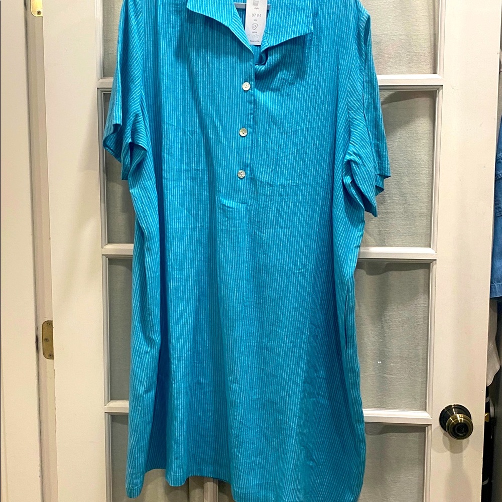 Christopher Calvin 100% linen dress🌺NWTs